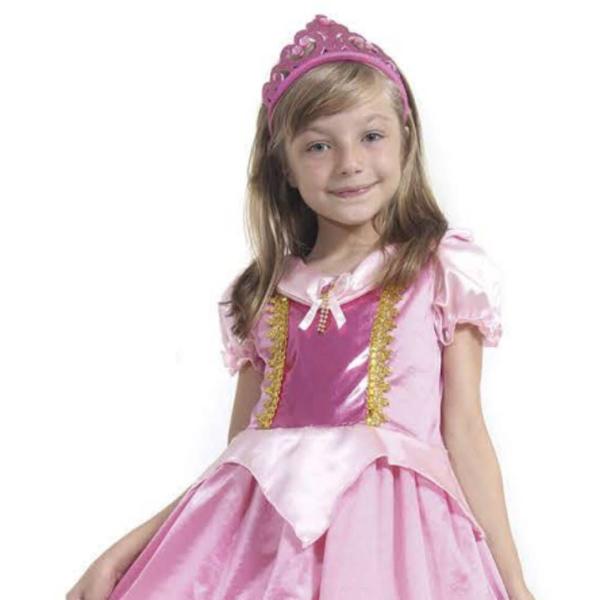 Imagem de Fantasia Infantil Princesa Rosa STD Tam P ( 3 a 4 anos) Sulamericana Fantasias