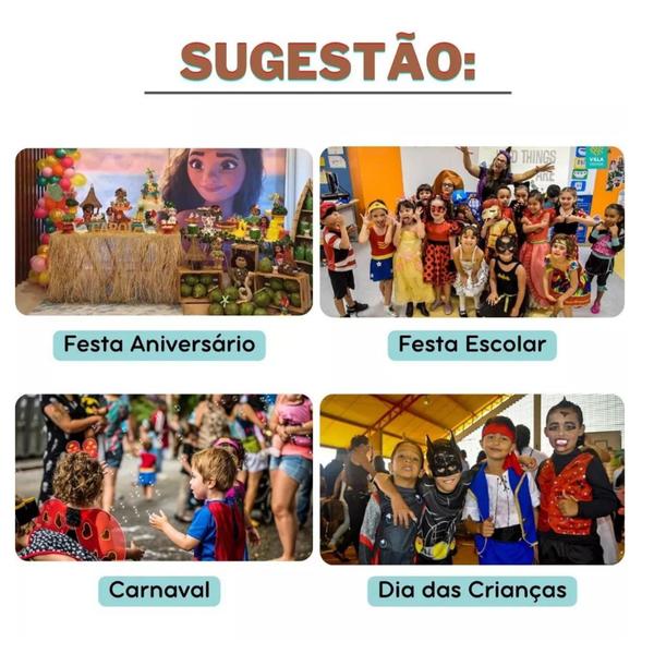 Fantasia Infantil Princesas Índia moana top saia faixa colar do 2 ao 10 pronta entrega - Xuxu de meia Imagem de Fantasia Infantil Princesas Índia moana top saia faixa colar do 2 ao 10 pronta entrega