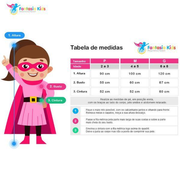 Imagem de Fantasia Infantil Vestido Pirata Listrado Com Lenço