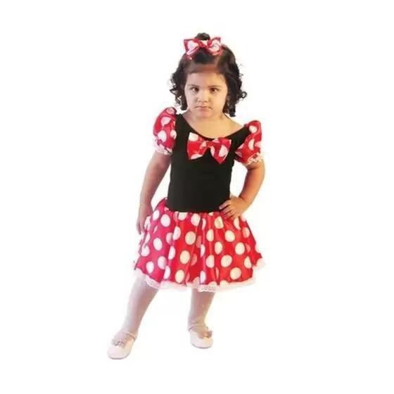 Imagem de Fantasia Infantil Vestido Ratinha Minnie + Lacinho