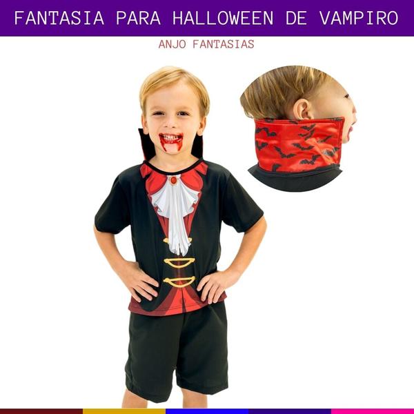 Imagem de Fantasia Infatil de Halloween Vampiro Diversos Tamanhos