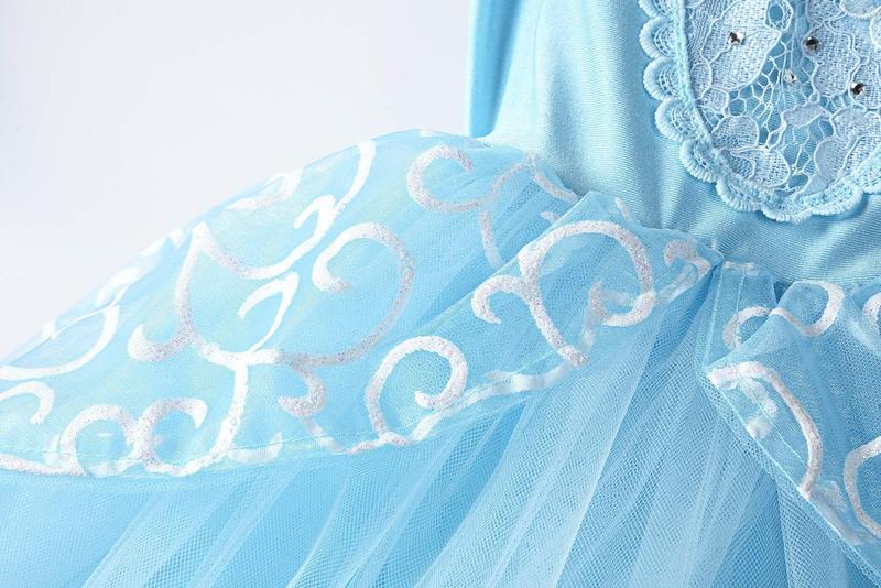 Imagem de Fantasia JerrisApparel Girls Princess Dress 4T azul com acesso.