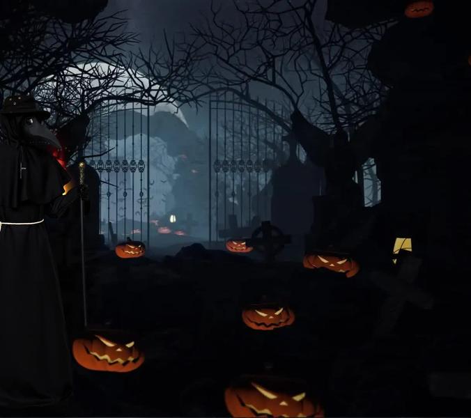 Imagem de Fantasia Mecamelon Plague Doctor Halloween Cosplay para adultos