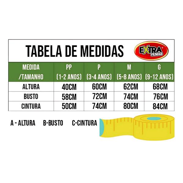 Imagem de Fantasia Palhaço Infantil com Peruca e Nariz