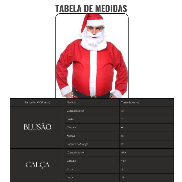 Imagem de Fantasia Papai Noel Adulto Traje Completo com Acessórios