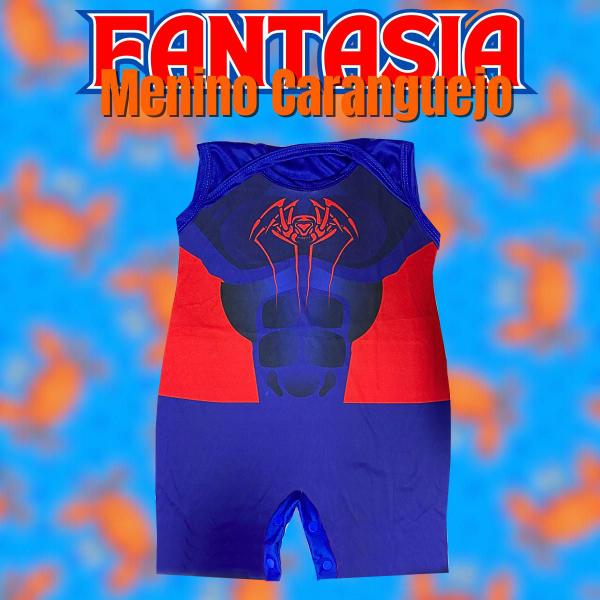 Imagem de Fantasia Para Bebe Caranguejo Carnaval Mesversario Body Baby Feita em Poliéster Fantasias Super