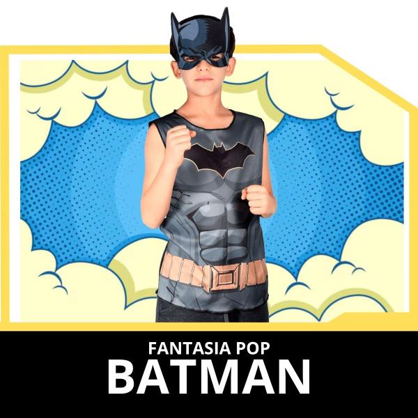 Imagem de Fantasia Pop Infantil Batman Super Magia Dc Comics Novabrink