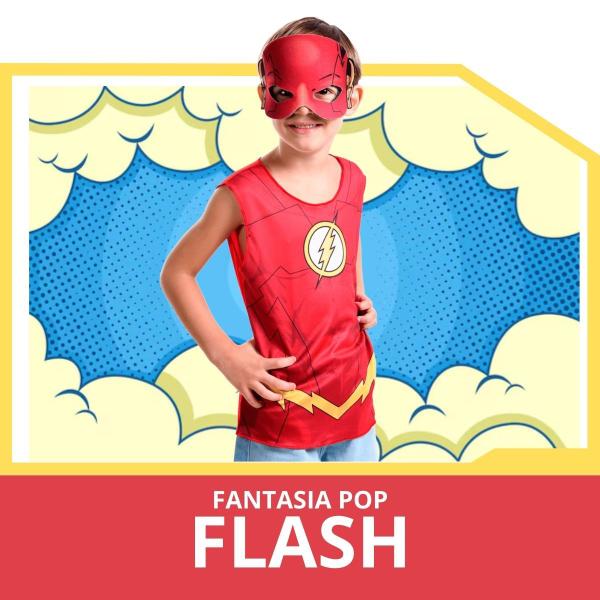 Imagem de Fantasia Pop Infantil Flash Super Magia DC Comics NovaBrink