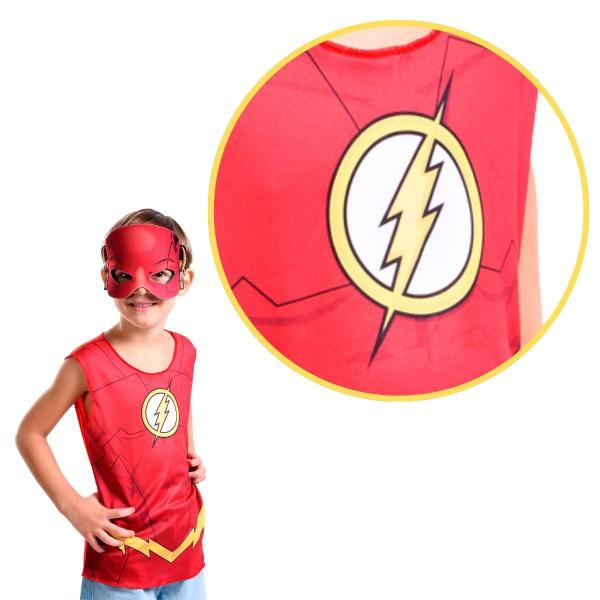 Imagem de Fantasia Pop Infantil Flash Super Magia DC Comics NovaBrink