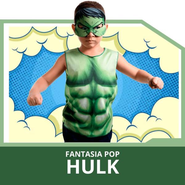 Imagem de Fantasia Pop Infantil Incível Hulk Super Magia Novabrink