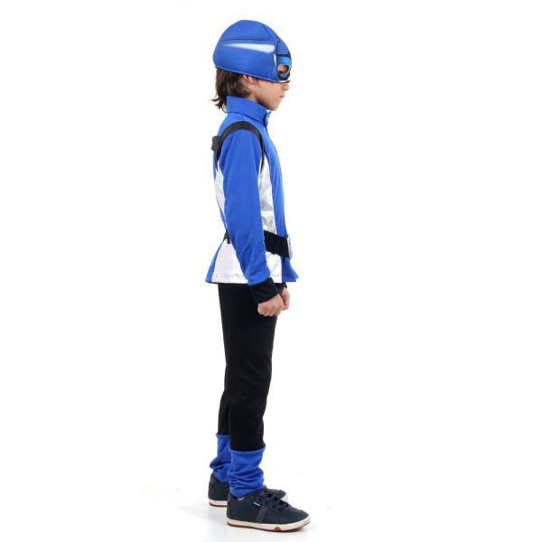 Fantasia Power Rangers Azul Infantil - Beast Morphers - Hasbro Imagem de Fantasia Power Rangers Azul Infantil - Beast Morphers