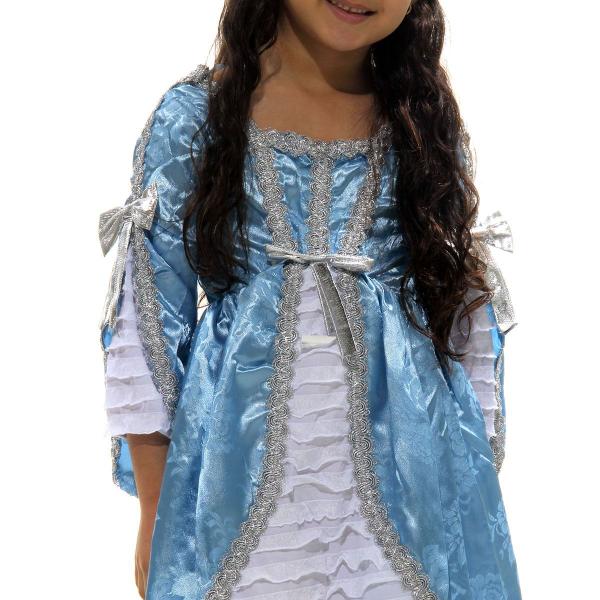 Imagem de Fantasia Princesa Azul Vestido Infantil