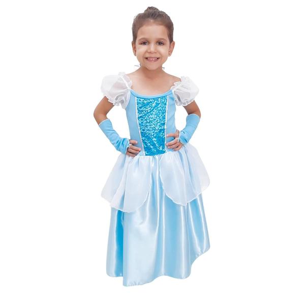 Imagem de Fantasia Princesa Isa G 2736 Azul - Brink Model