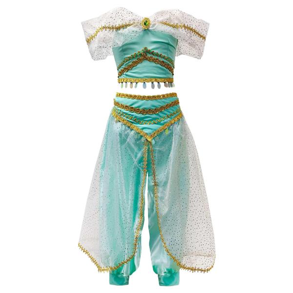 Fantasia Princesa Jasmine Aladdin Infantil de Luxo Com Tiara - Fantasias Carol CM Imagem de Fantasia Princesa Jasmine Aladdin Infantil de Luxo Com Tiara