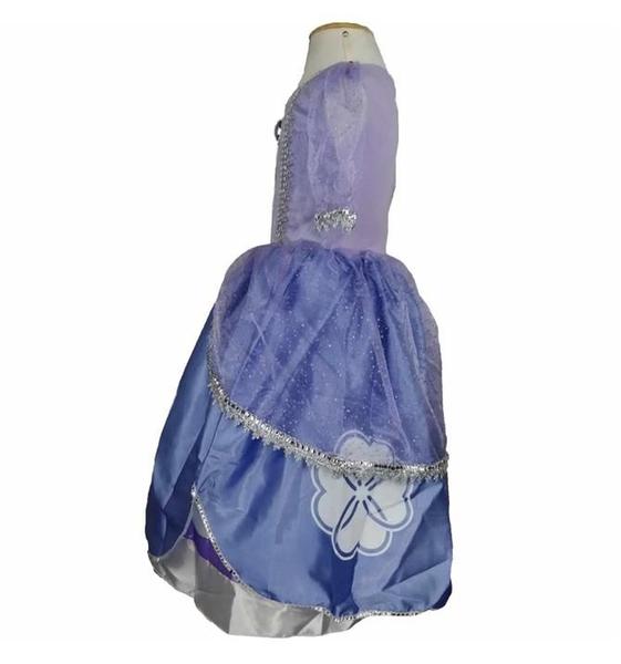 Fantasia Princesinha Lilás Luxo Infantil Com Broche - Fantasias Carol KB Imagem de Fantasia Princesinha Lilás Luxo Infantil Com Broche