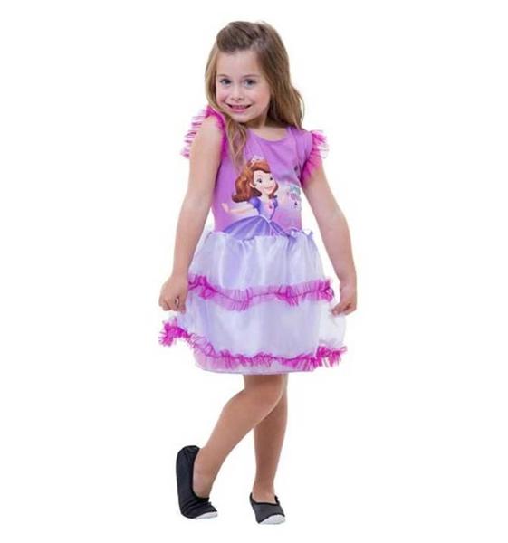 Imagem de Fantasia Princesinha Sofia Infantil Vestido Original Disney