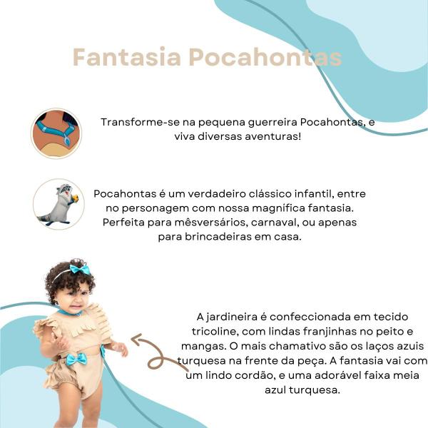 Imagem de Fantasia Romper Pocahontas Mesversario