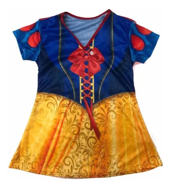 Imagem de Fantasia Roupa Infantil Branca De Neve Laço e Capa ( dos 2 aos 9 anos )