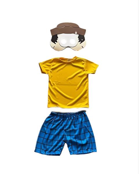 Imagem de Fantasia Roupa Infantil Chico Bento Com Máscara