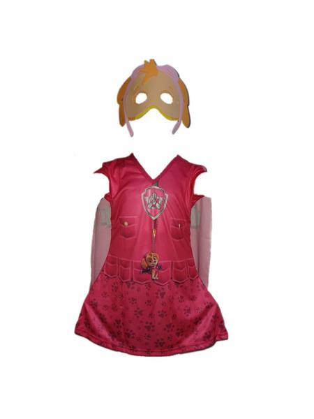 Imagem de Fantasia Roupa Infantil Skye Com Máscara