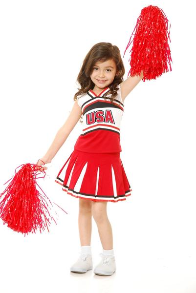 Imagem de Fantasia Rubie's Child's Charades USA Cheerleader Large