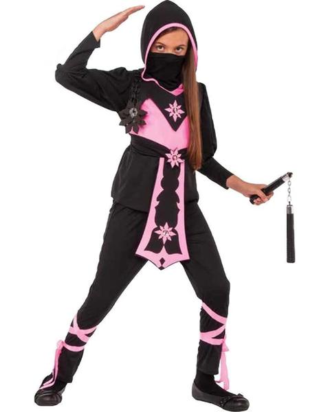 Imagem de Fantasia Rubie's Child's Pink Crystal Ninja tamanho grande