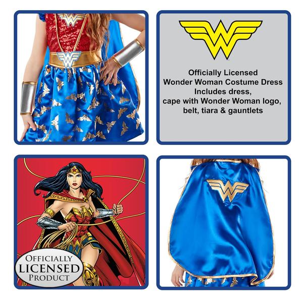 Imagem de Fantasia Rubie's Girl's DC Comics Wonder Woman com capa média