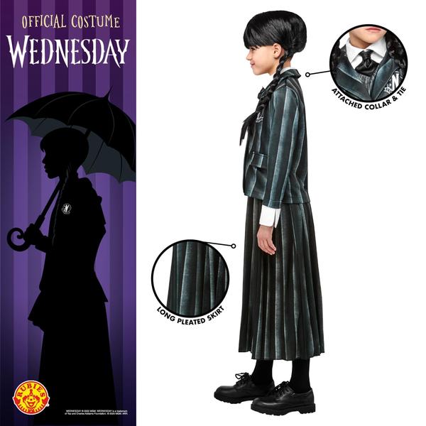 Imagem de Fantasia Rubie's Girl's Wednesday Nevermore Academy Black XL