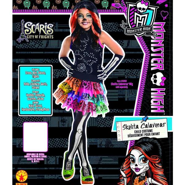 Imagem de Fantasia Rubie's Monster High Skelita Calaveras, tamanho feminino, tamanho L