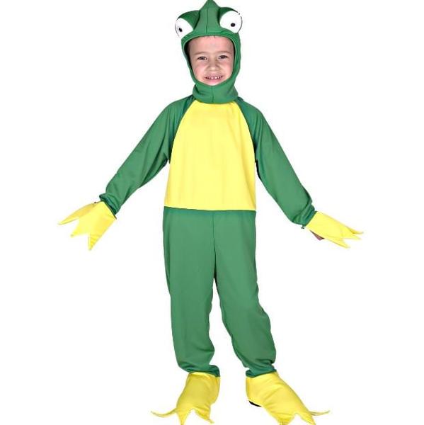 Fantasia Sapo Verde Infantil com Capuz e Luvas - Arca de Noé Imagem de Fantasia Sapo Verde Infantil com Capuz e Luvas