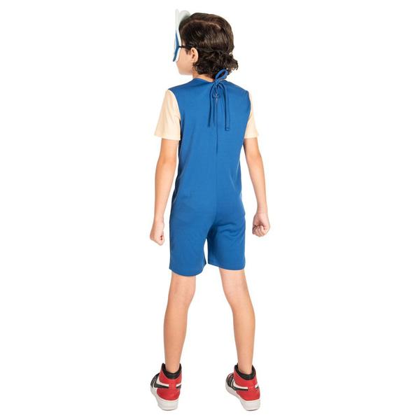 Fantasia Sonic Infantil Original Macacão Curto com Máscara - Global Fantasias Imagem de Fantasia Sonic Infantil Original Macacão Curto com Máscara