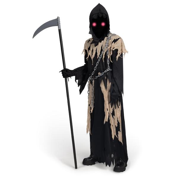 Imagem de Fantasia Spooktacular Creations Grim Reaper Kids com Glowing E