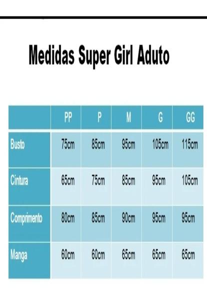 Imagem de Fantasia Super Girl Infantil Criança Menina