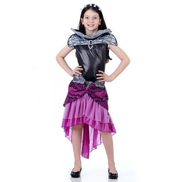 Imagem de Fantasia Vampira Celena Luxo Infantil com Tiara - Halloween