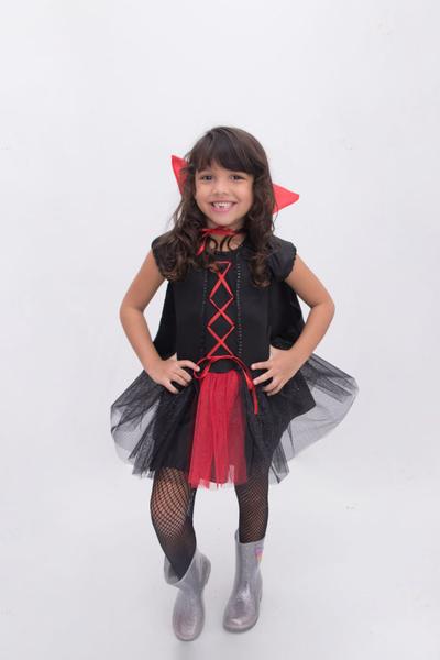 Imagem de Fantasia vampira infantil halloween