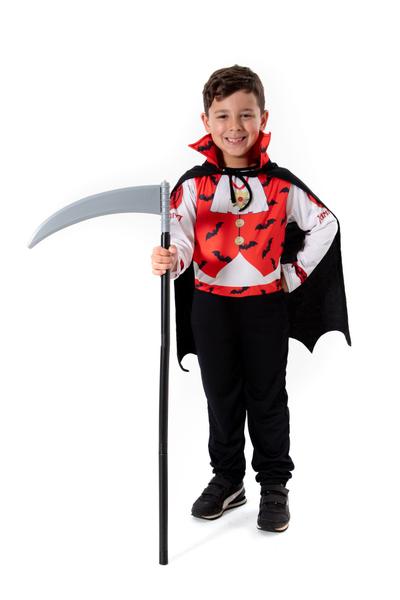 Imagem de Fantasia Vampiro Infantil Com Foice Halloween Dia Das Bruxas