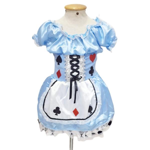 Imagem de Fantasia Vestido Azul Alicia Pais Maravilhas Infantil Festas