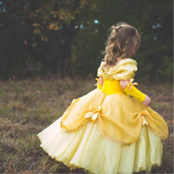 Imagem de Fantasia, vestido, festa, princesa, cosplay, meninas, ouro de 2 a 13 anos