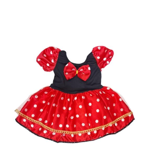 Imagem de Fantasia Vestido Vermelho Ratinha Lola Infantil Festas