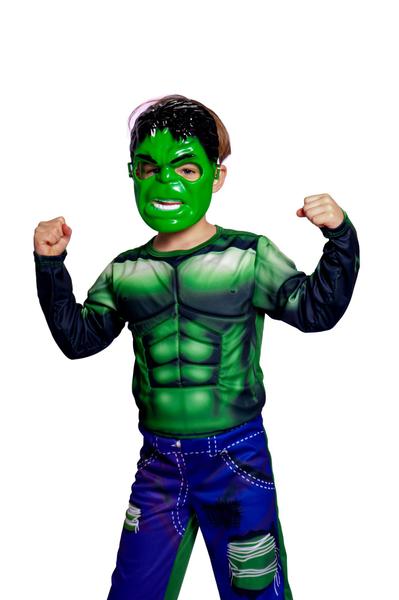 Imagem de Fantasias Hulk Com Enchimento E Mascara Infantil