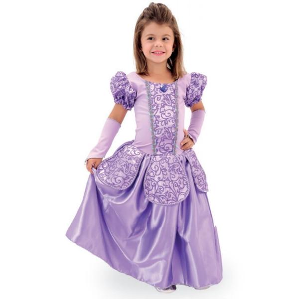 Imagem de Fantasias Infantis de Princesas Vestidos de Luxo Com Luva