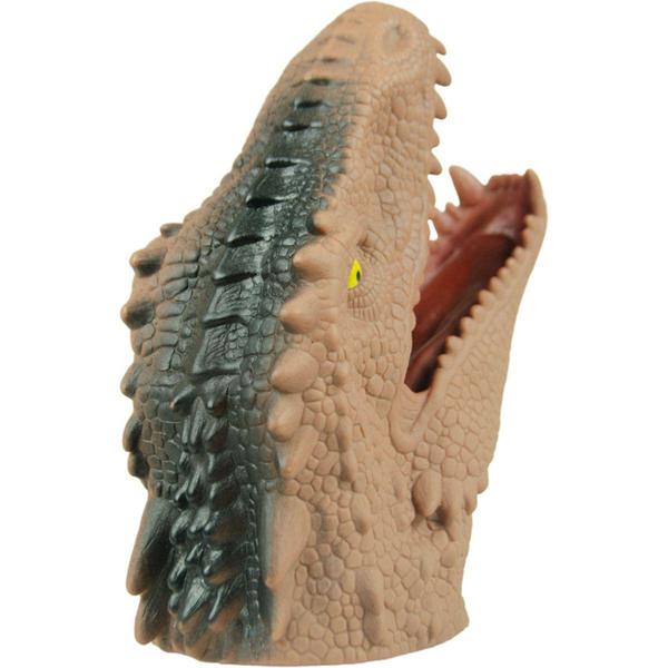 Imagem de Fantoche De Mão Dinossauro Tiranossauro Rex Cabeça De Borracha - Adijomar Brinquedos