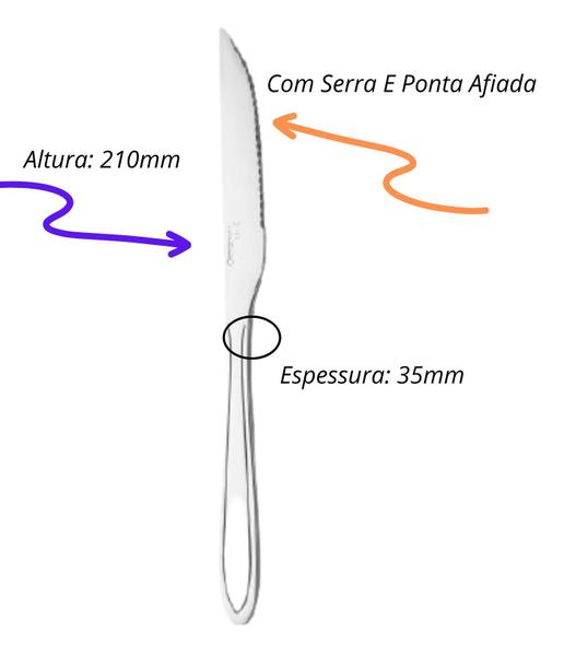 Imagem de Faqueiro 36 Pcs Jogo Talheres Peças em Inox Resistente Colher Garfo Escumadeira Concha Kit Cozinha