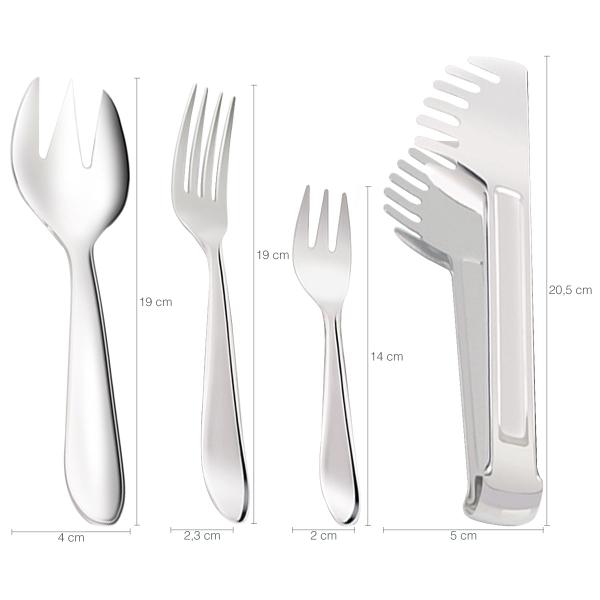 Faqueiro 90 Peças Conjunto de Talher Inox Faca Garfos Concha - Brinox Imagem de Faqueiro 90 Peças Conjunto de Talher Inox Faca Garfos Concha