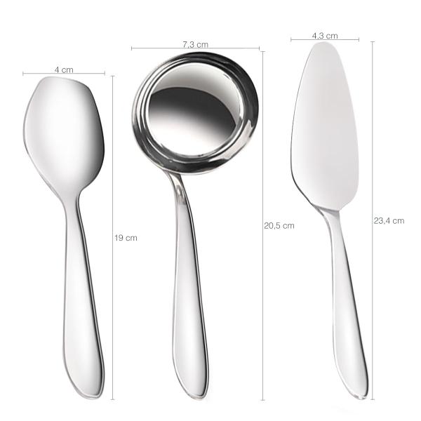 Faqueiro 90 Peças Conjunto de Talher Inox Faca Garfos Concha - Brinox Imagem de Faqueiro 90 Peças Conjunto de Talher Inox Faca Garfos Concha