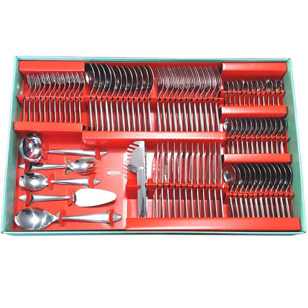 Faqueiro 90 Peças Conjunto de Talher Inox Faca Garfos Concha - Brinox Imagem de Faqueiro 90 Peças Conjunto de Talher Inox Faca Garfos Concha