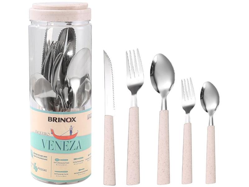 Faqueiro Brinox Inox 20 Peças Veneza Faqueiro Brinox Inox 20 Peças Veneza
