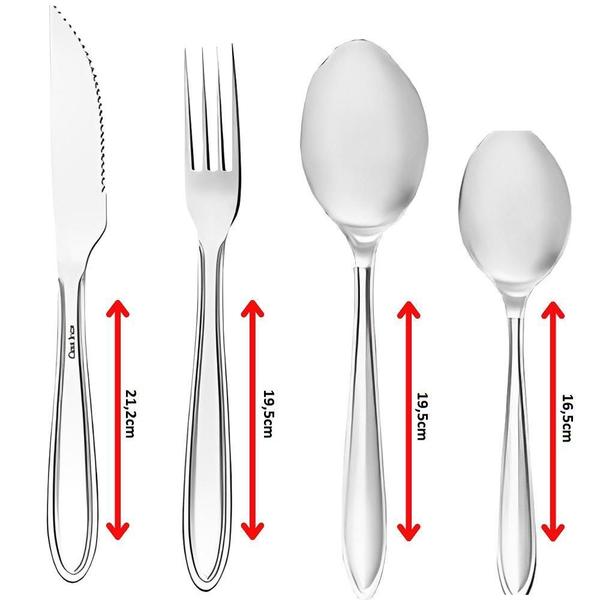 Imagem de Faqueiro Em Aço Inox Classic 32 Peças