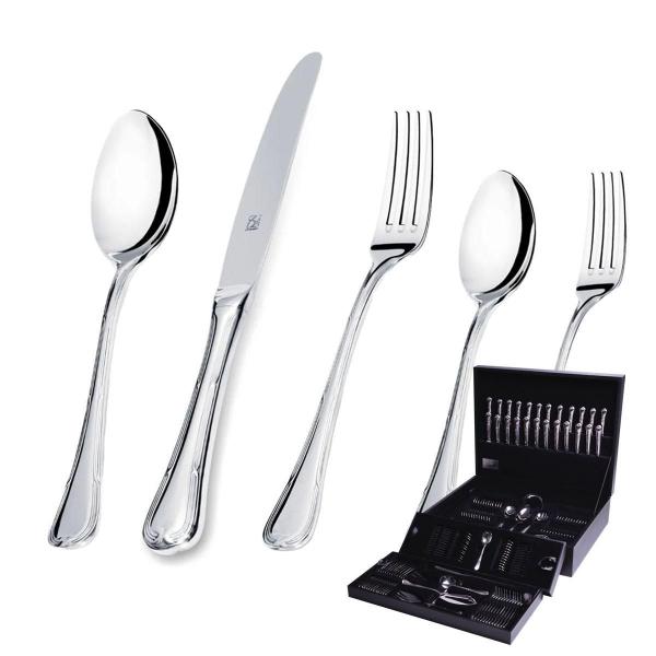 Faqueiro Hercules Inox Croisé 130 Peças Com Estojo Classico Imagem de Faqueiro Hercules Inox Croisé 130 Peças Com Estojo Classico