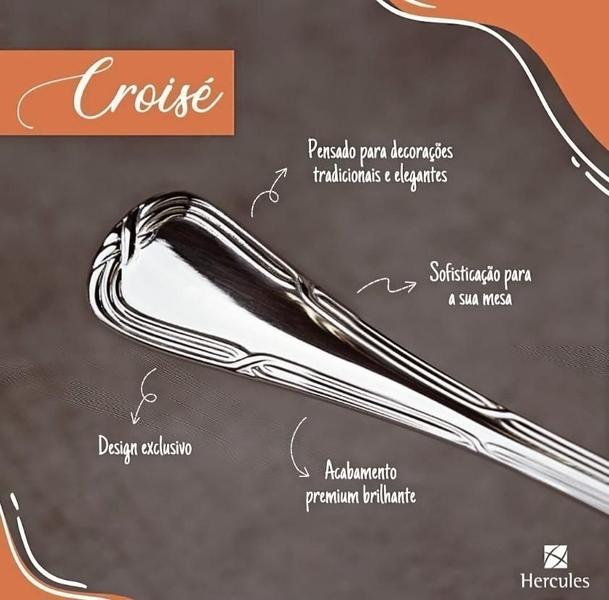 Imagem de Faqueiro Inox Croisé 30 Peças c/ Estojo Papelão 1599-30CP - Hercules